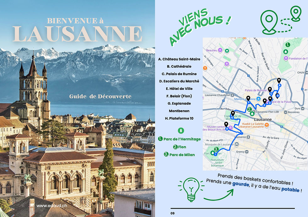 Livret "Bienvenue à Lausanne"