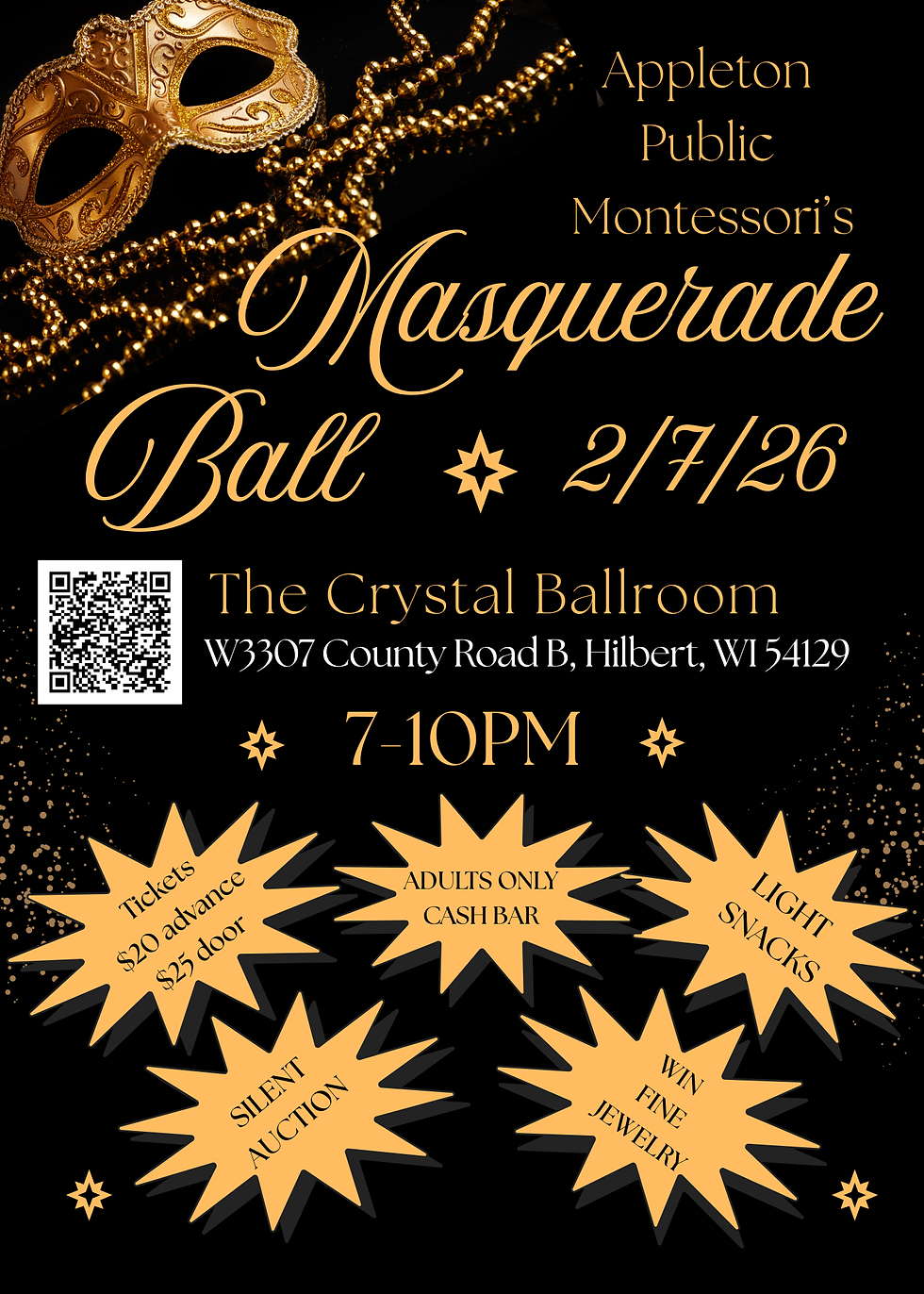 Join Us for the Appleton Public Montessori Masquerade Ball Fundraiser!