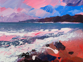 Acrylic on Canvas Paintings of Portreath Cornwall