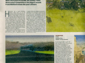 Press Articles for the Sunday Times Watercolour Competition 2011