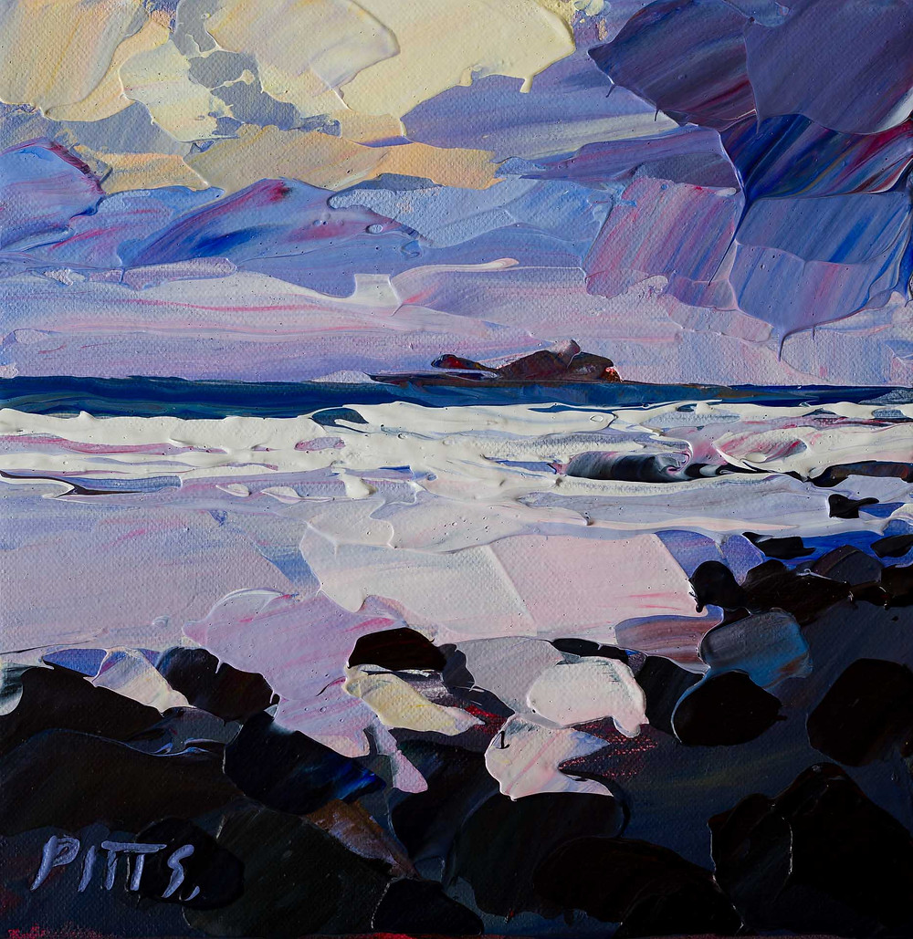 Acrylic on canvas painting for sale with Cotswold Contemporary by Jonathan Pitts artist