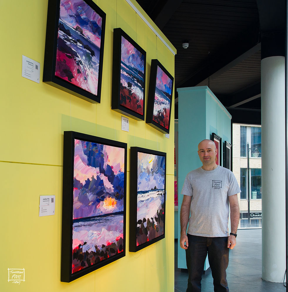 Jonathan Pitts Artist at 'The Hook' a London Art Gallery