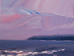 New seascape paintings of Cornwall for sale in a relaxing blue colour palette – acrylic on canvas.