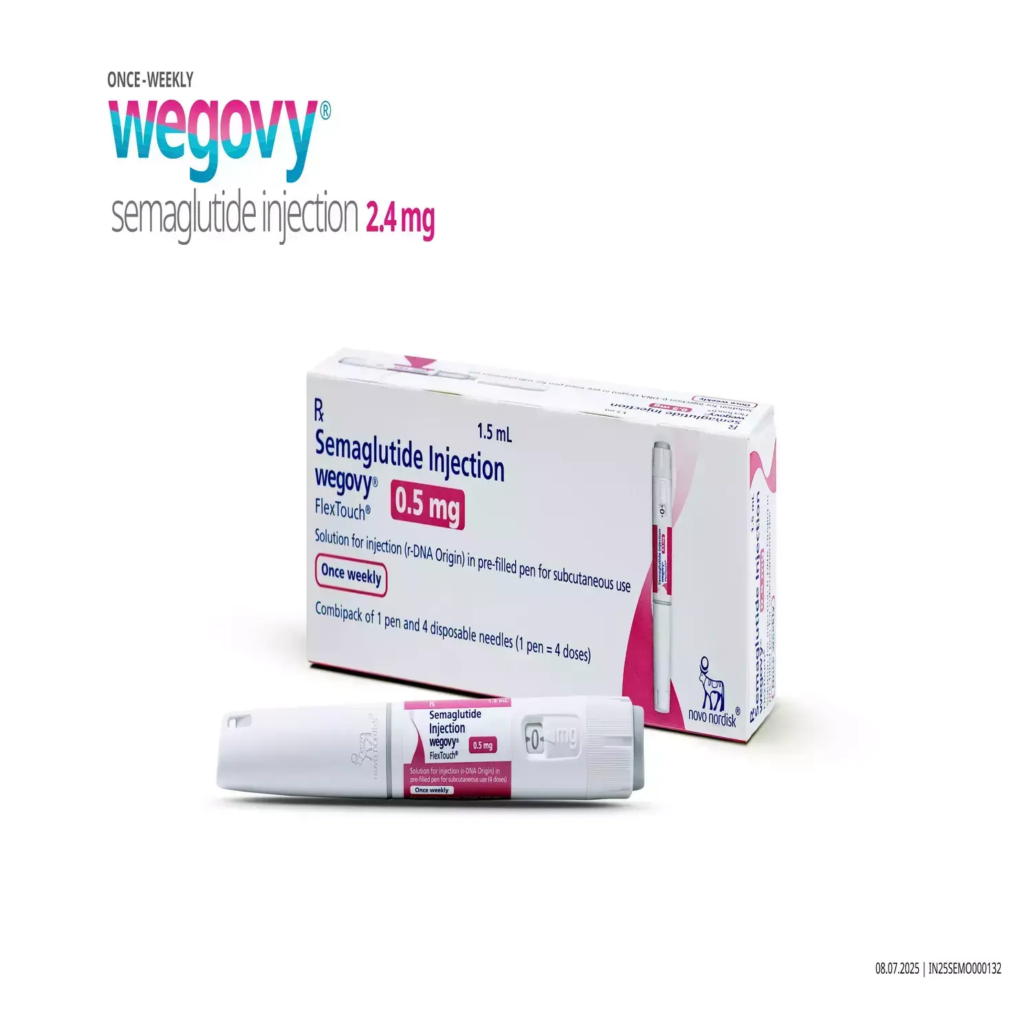Wegovy Flextouch 0.5 mg PFP Combipack Injection 1.5 ml