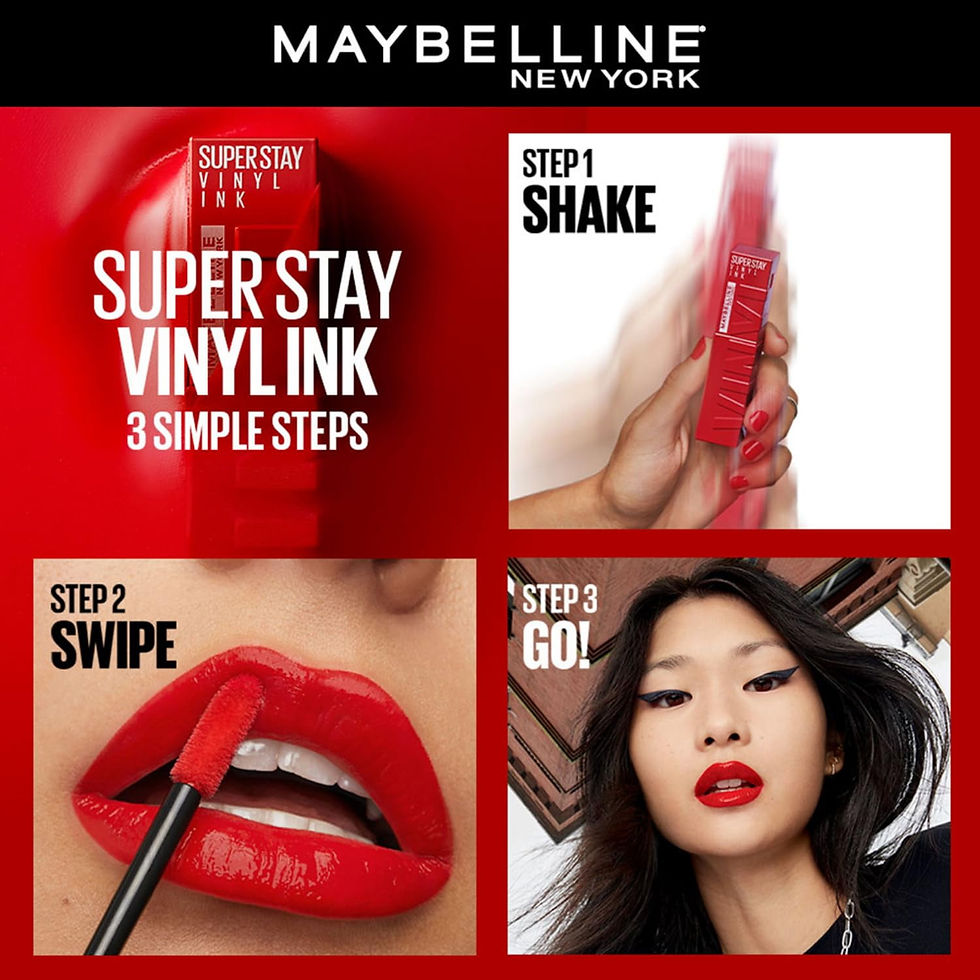 Thumbnail: Maybelline  SuperStay Vinyl Ink Lipstick - Unrivaled, 4.2ml Each (Pack of 2)