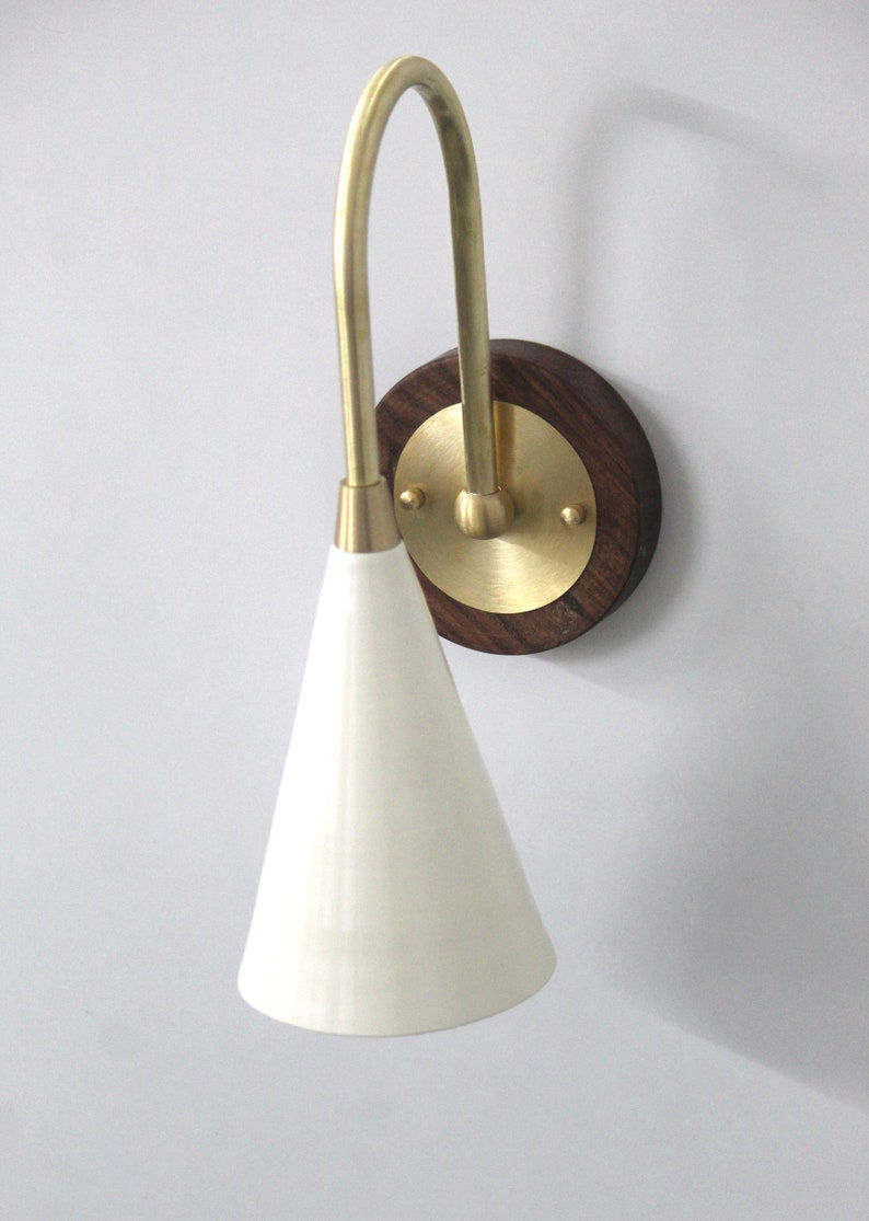 Thumbnail: Mid Century Modern Brass Wall Lamp for Luxurious Ambiance