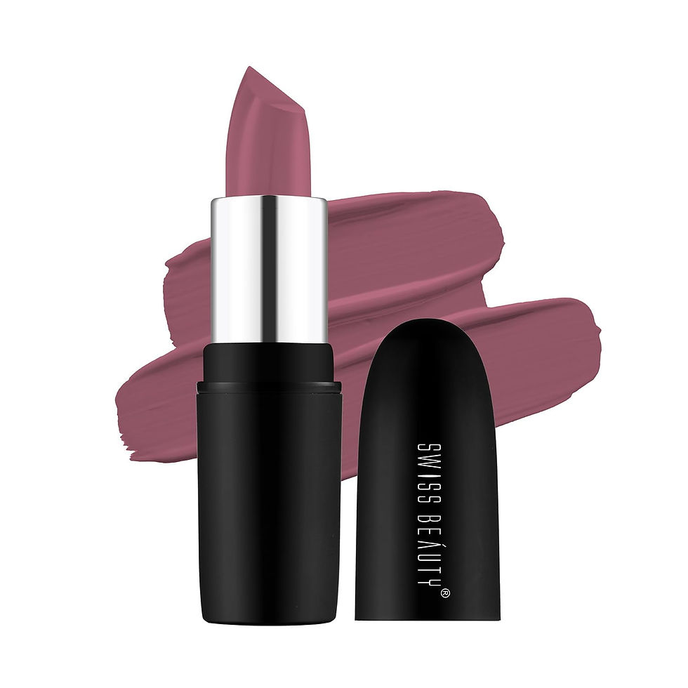 Thumbnail: Swiss Beauty Pure Matte Lipstick Hot Nude, 3.8gm Each (Pack of 2)