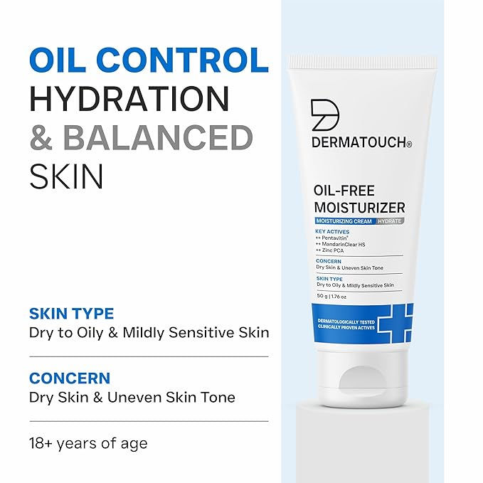 Thumbnail: DERMATOUCH Oil-Free Moisturiser – Lightweight Hydration (pack of 2)