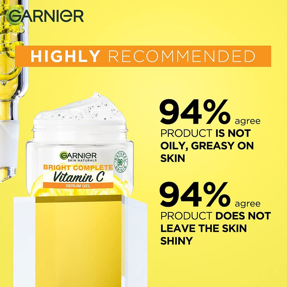 Thumbnail: Garnier Bright Complete Vitamin C Face Wash, 150g  & Serum Gel, 45g