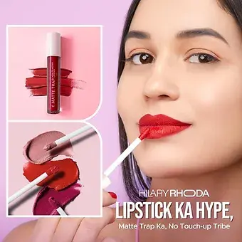 Thumbnail: 2X  Hilary Rhoda Matte Trap Liquid Lipstick (Earthy Brown - Shade 14), 5ml Each
