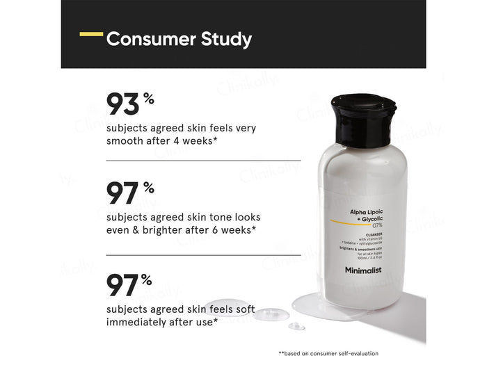 Thumbnail: Minimalist 7% ALA & AHA Brightening Cleanser, 100ml