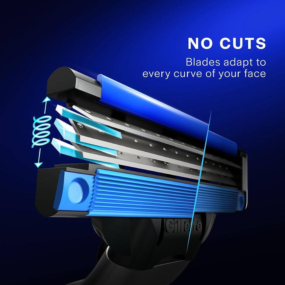 Thumbnail: Gillette Mach 3 Manual Shaving Razor Blades - 4 Pcs (Cartridge)