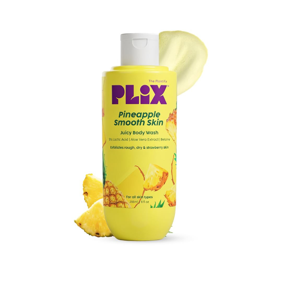 Plix Pineapple 5% Lactic Acid Exfoliating Body Wash, 236ml