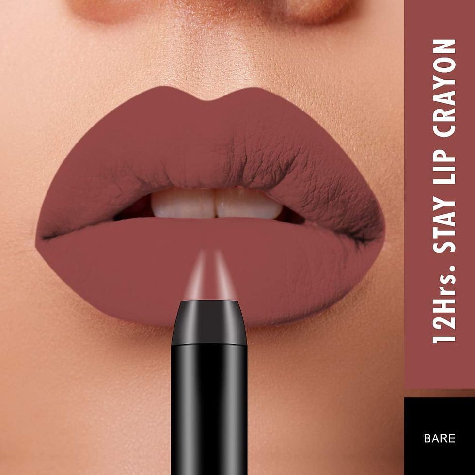 Thumbnail: Swiss Beauty 12 Hrs. Stay Matte Lip Crayon, Bare, 3gm Each (Pack of  2)