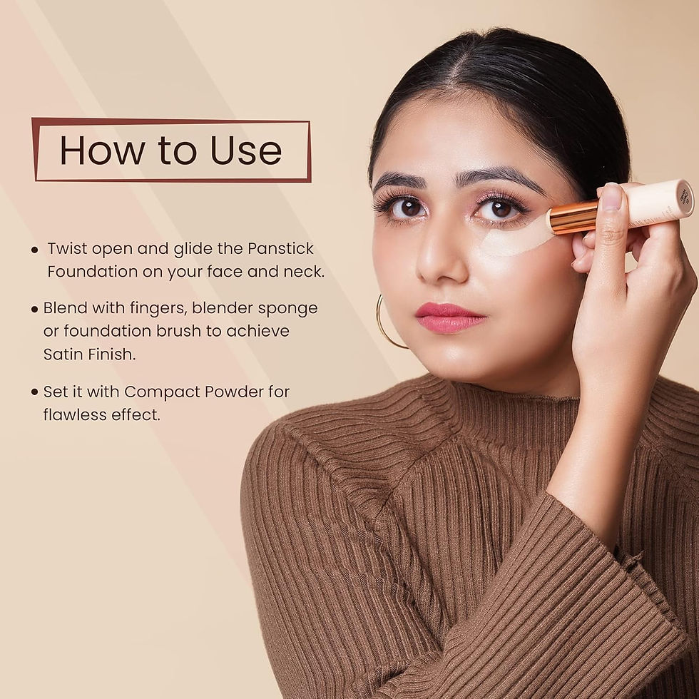 Thumbnail: Swiss Beauty Satin Finish Panstick Foundation,7gm( Cream Vanilla )