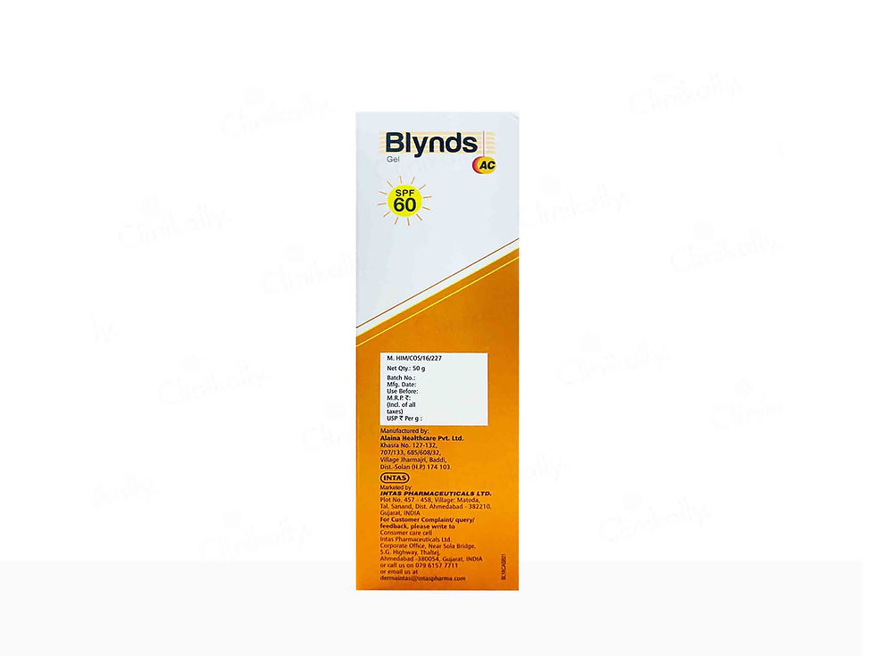 Thumbnail: Blynds AC Sunscreen Gel SPF 60+ PA+++50gm