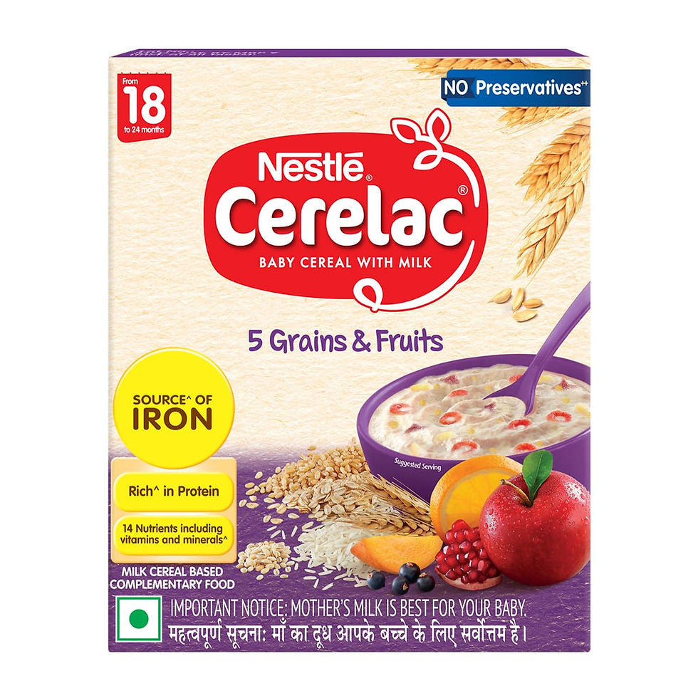 Cerelac 5 Grains & Fruits for 18 to 24 Months Baby,300gm