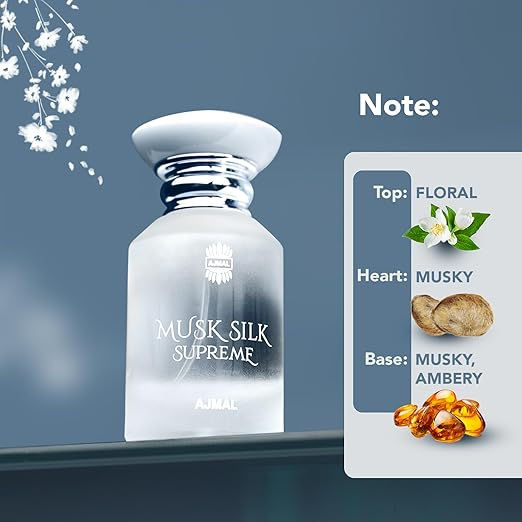 Thumbnail: Ajmal Musk Silk Supreme Perfume for Men & Women 100ml