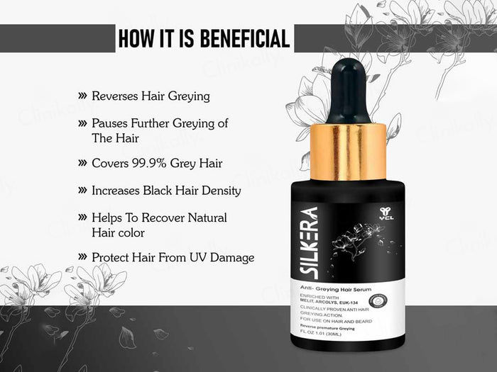 Thumbnail: Silkera Anti-Greying Hair Serum, 30ml Each (Pack of 2)