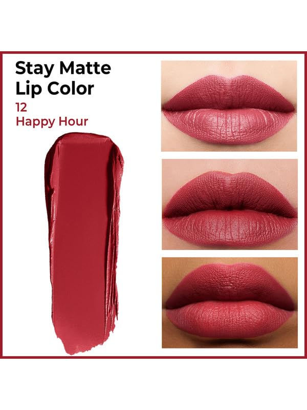 Thumbnail: Insight Stay Matte (12-Happy Hour) Lipcolor, 3gm Each (Pack of 2)