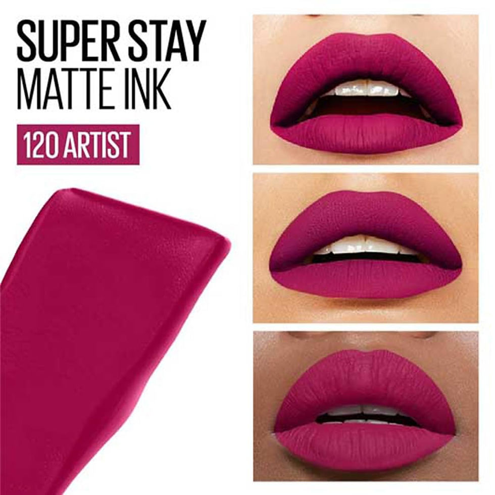 Thumbnail: Maybelline Superstay Matte Ink  Liquid Lipstick 120 Artist, 5ml  Each (Pack of 2