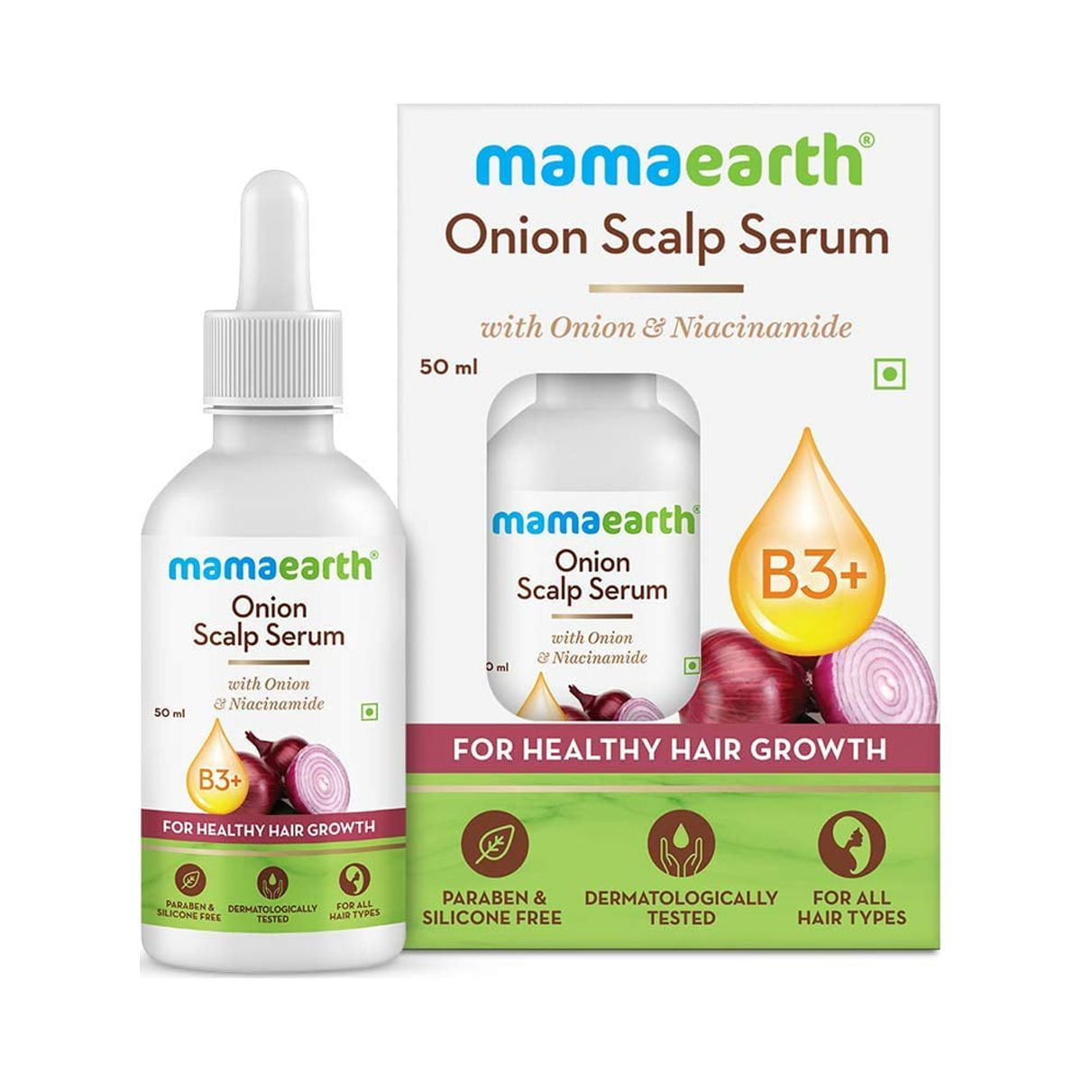 Mamaearth Onion Scalp Serum With Onion Oil and Niacinamide,50ml
