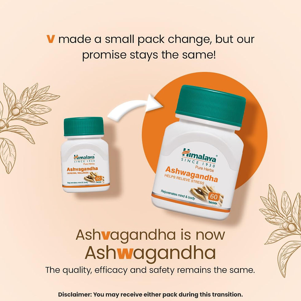 Thumbnail: Himalaya Ashwagandha General Wellness -60 Tablets