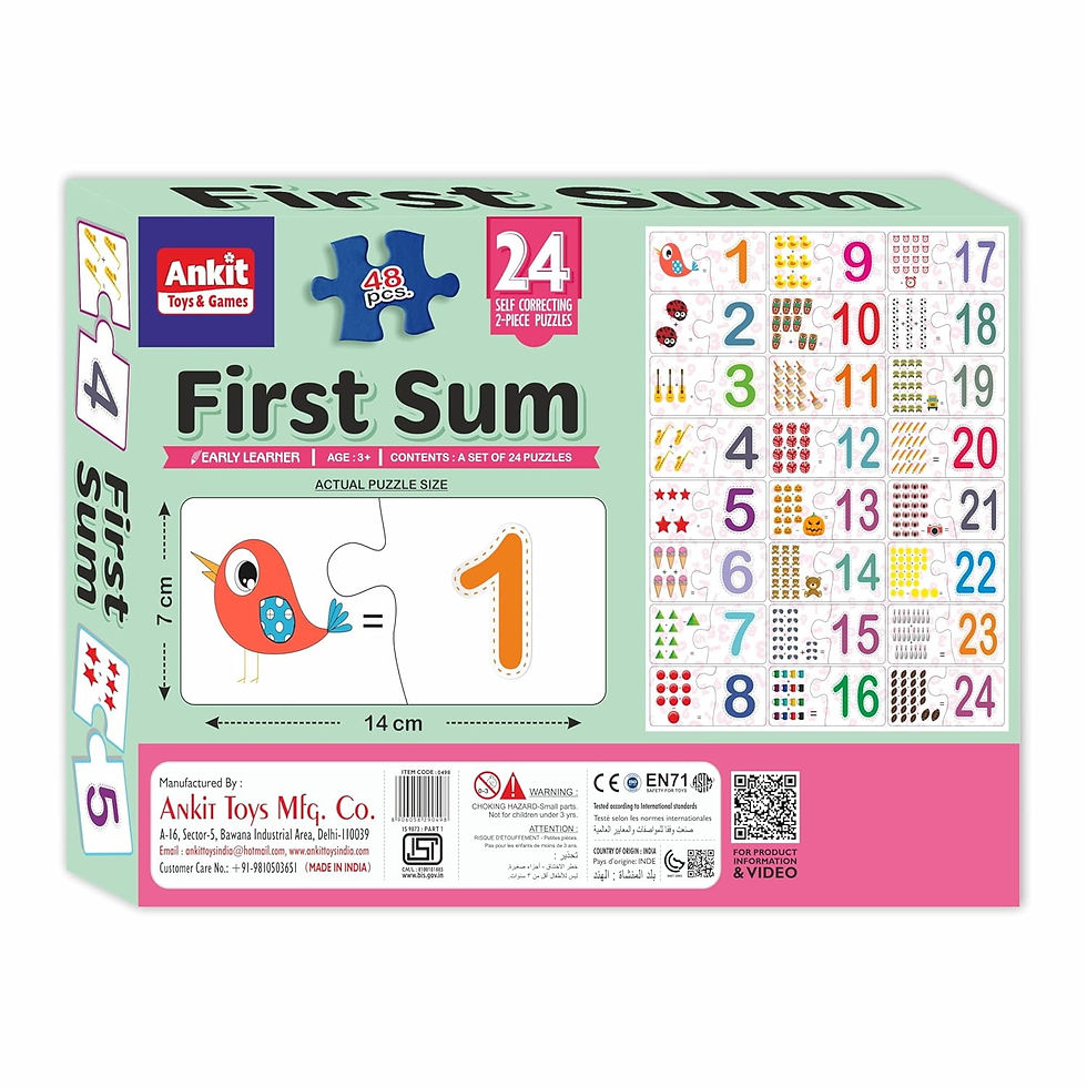 Thumbnail: US First Sum Jigsaw Puzzle & Addition & Subtraction, Bright,Engaging Educat Game