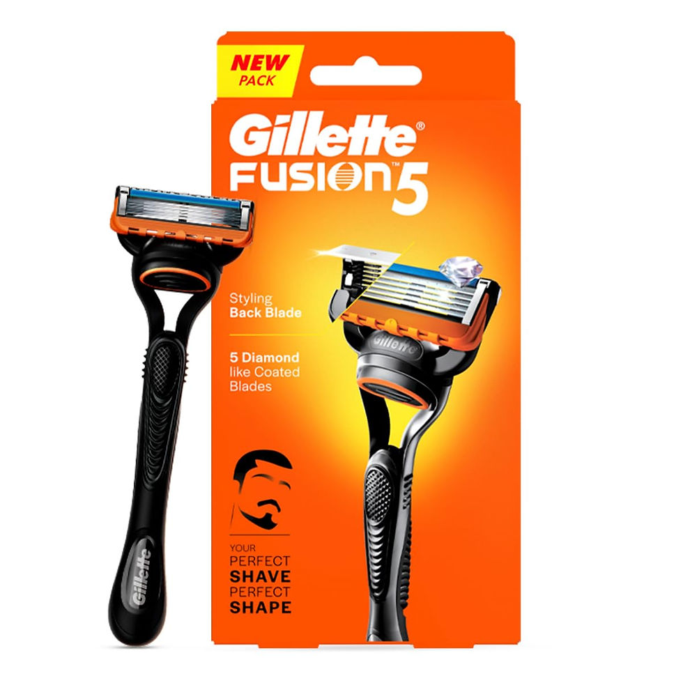 Thumbnail: Gillette Fusion Manual Razor Men with styling back blade for Perfect Shave