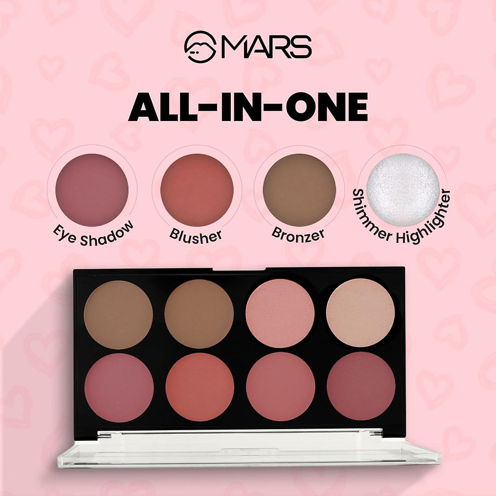 Thumbnail: MARS Fantasy Face Palette with Blushes,Highlighters and Bronzer, Shade-1