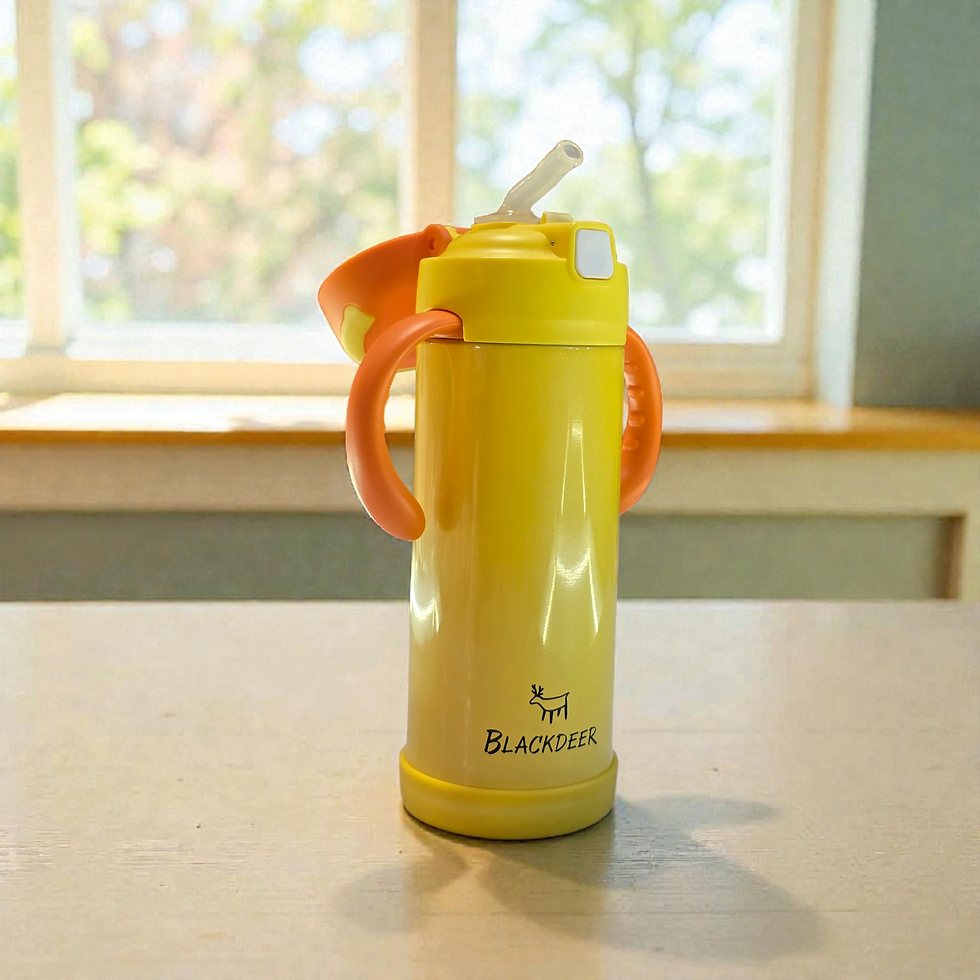 Thumbnail: Steel Hot and Cold Sipper Water Bottle for Kids., 300ML