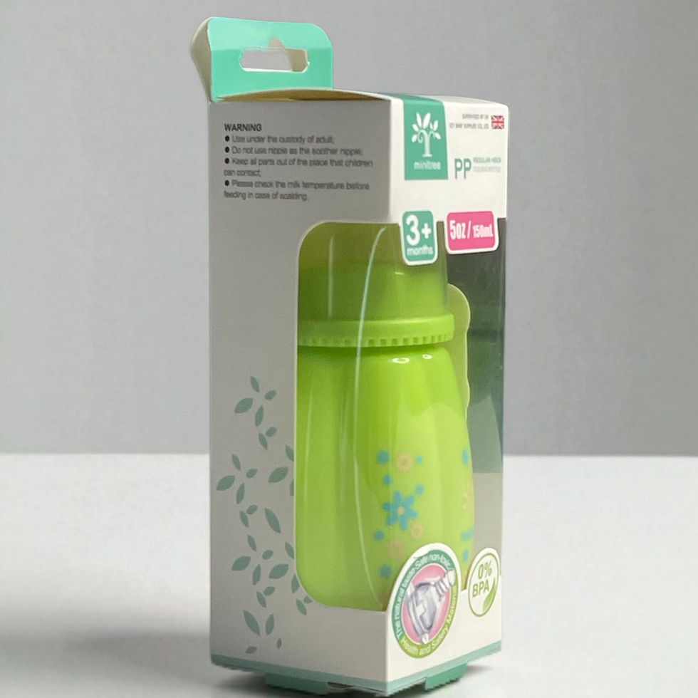 Thumbnail: Minitree REGULAR NECK FEEDING BOTTLE, 150ml (Green ) (Pack of 2)