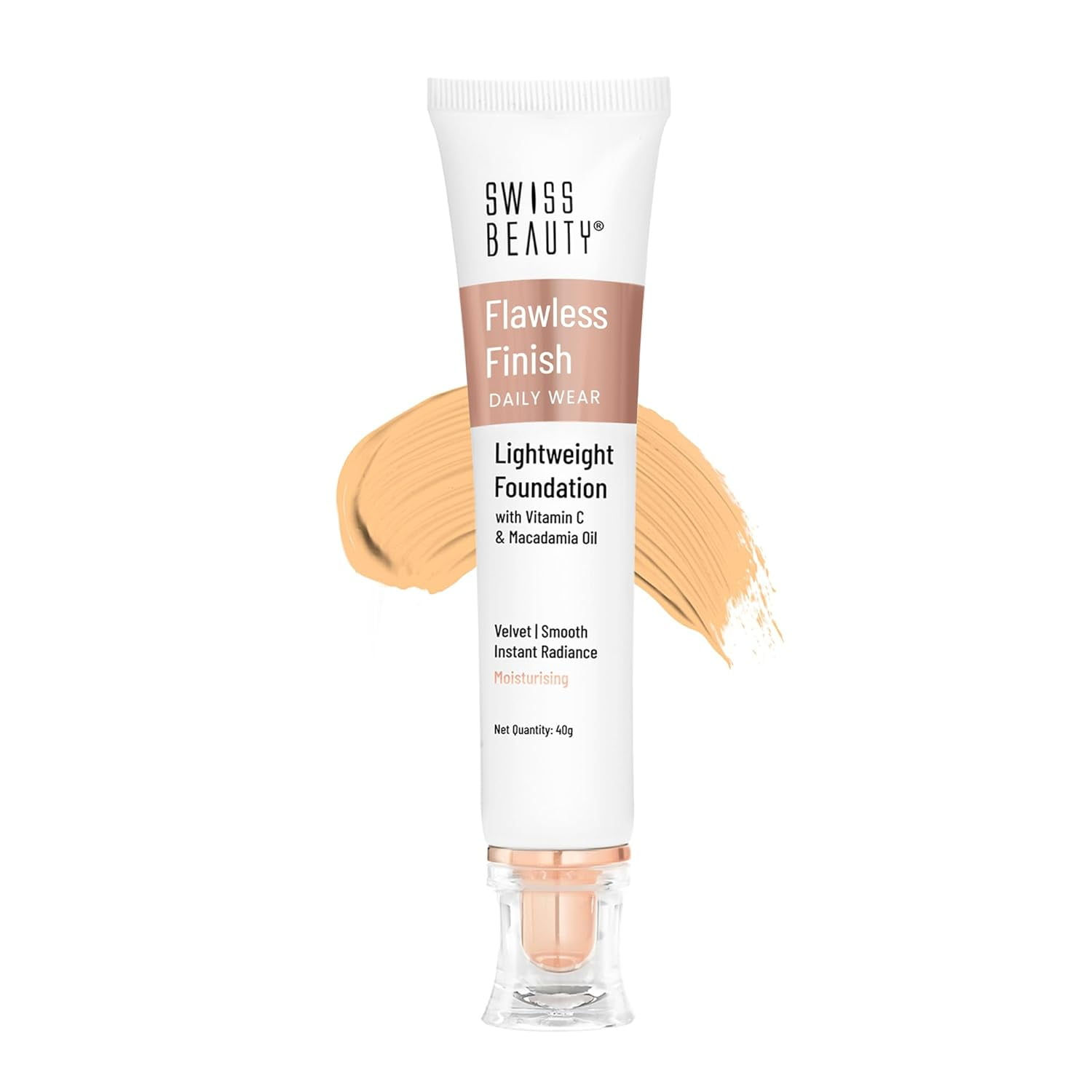 Swiss Beauty Flawless Finish Foundation,40gm(Medium)