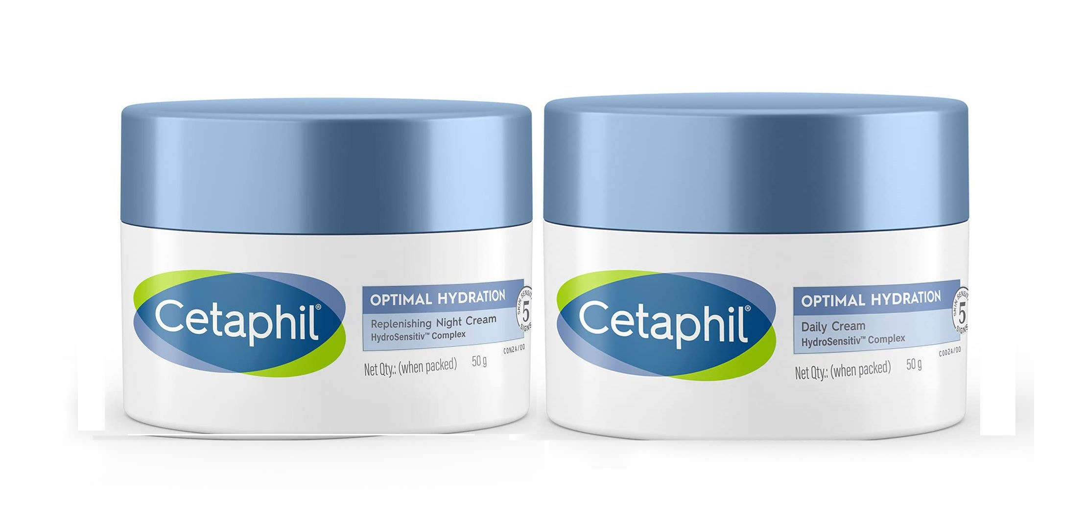 Cetaphil Optimal Hydration Daily Cream,50gm + Night Cream,50gm