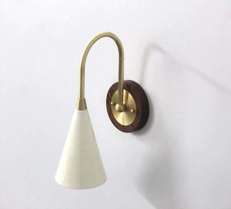 Mid Century Modern Brass Wall Lamp for Luxurious Ambiance