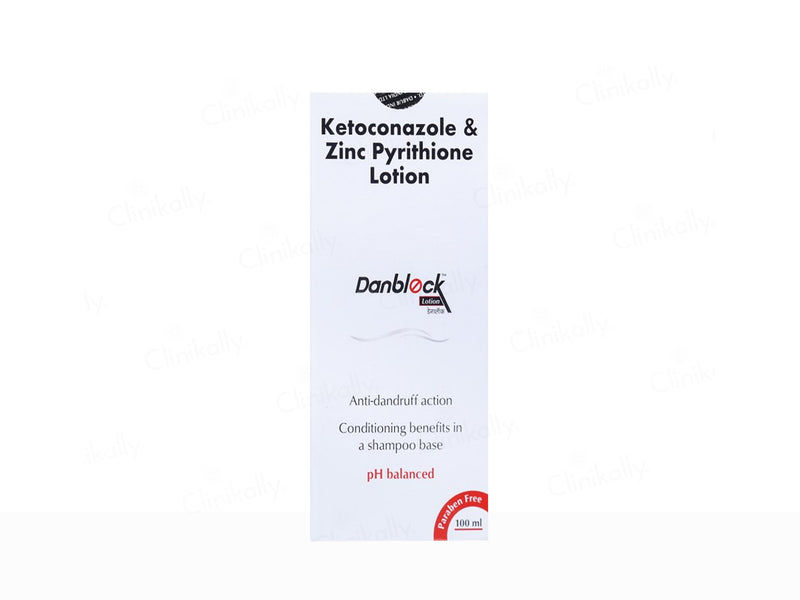 Thumbnail: Danblock Anti-Dandruff Shampoo Based Lotion 100ml Each (Pack of 2)