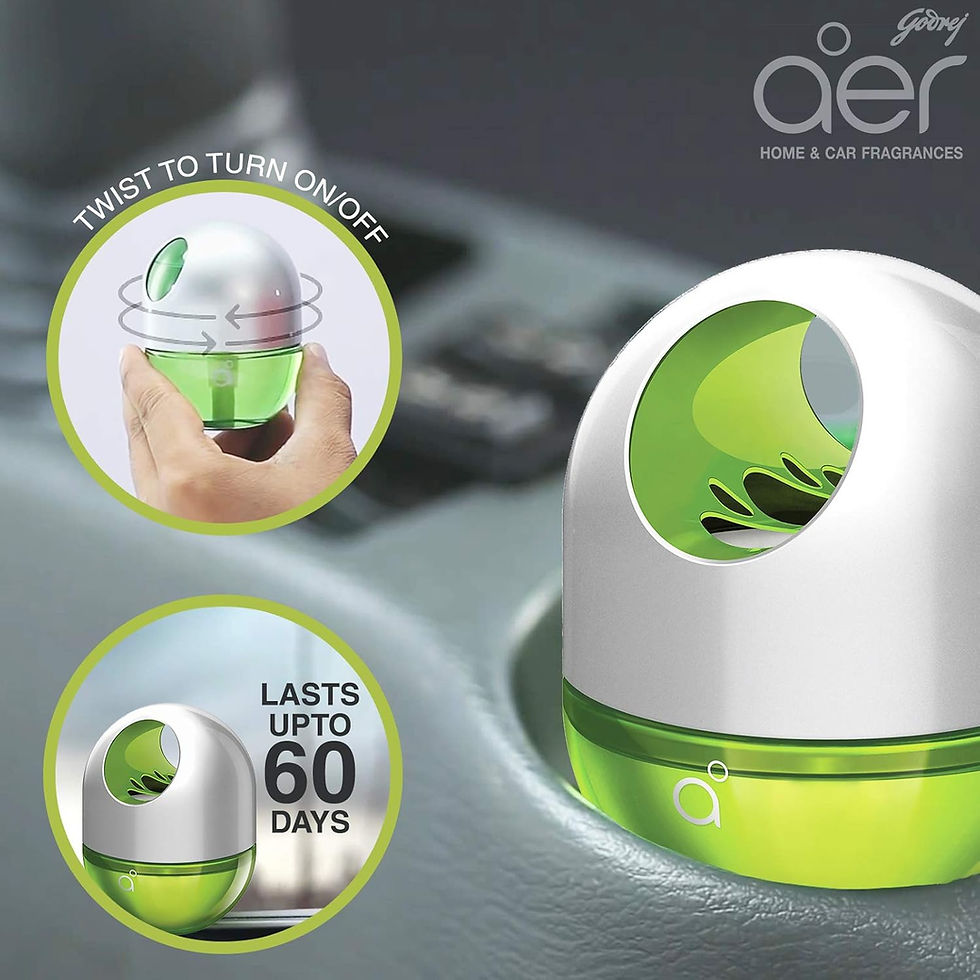 Thumbnail: Godrej aer twist, Car Air Freshener - Fresh Lush Green (45g)