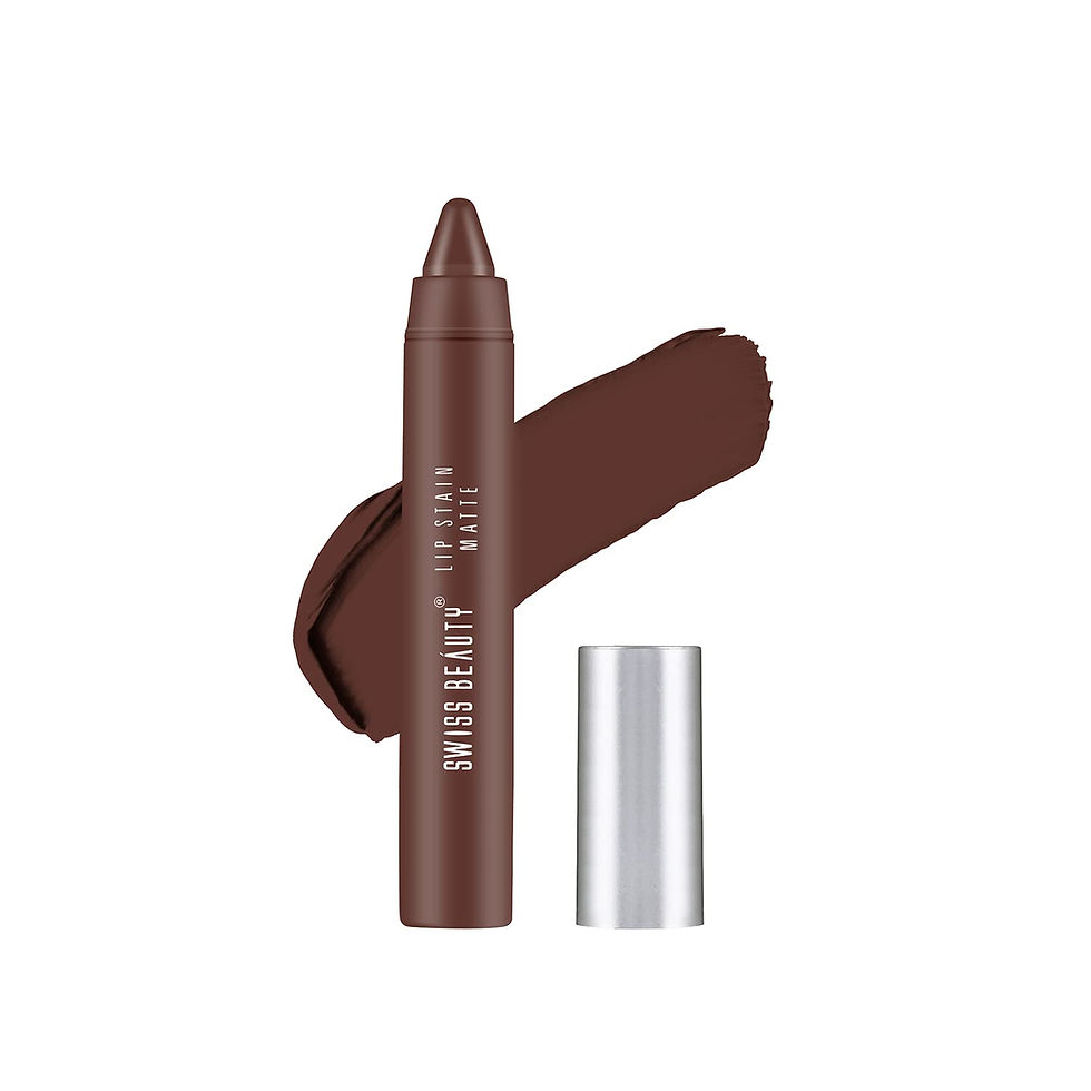 Thumbnail: Swiss Beauty Lip Stain Matte Lipstick Coffee,3.4gm Each (Pack of 2)