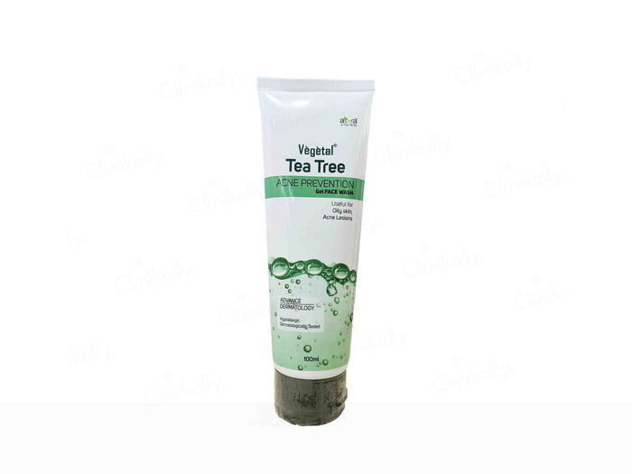 Thumbnail: Vegetal Tea Tree Acne Prevention Gel Face Wash, 100ml Each (Pack of 2)