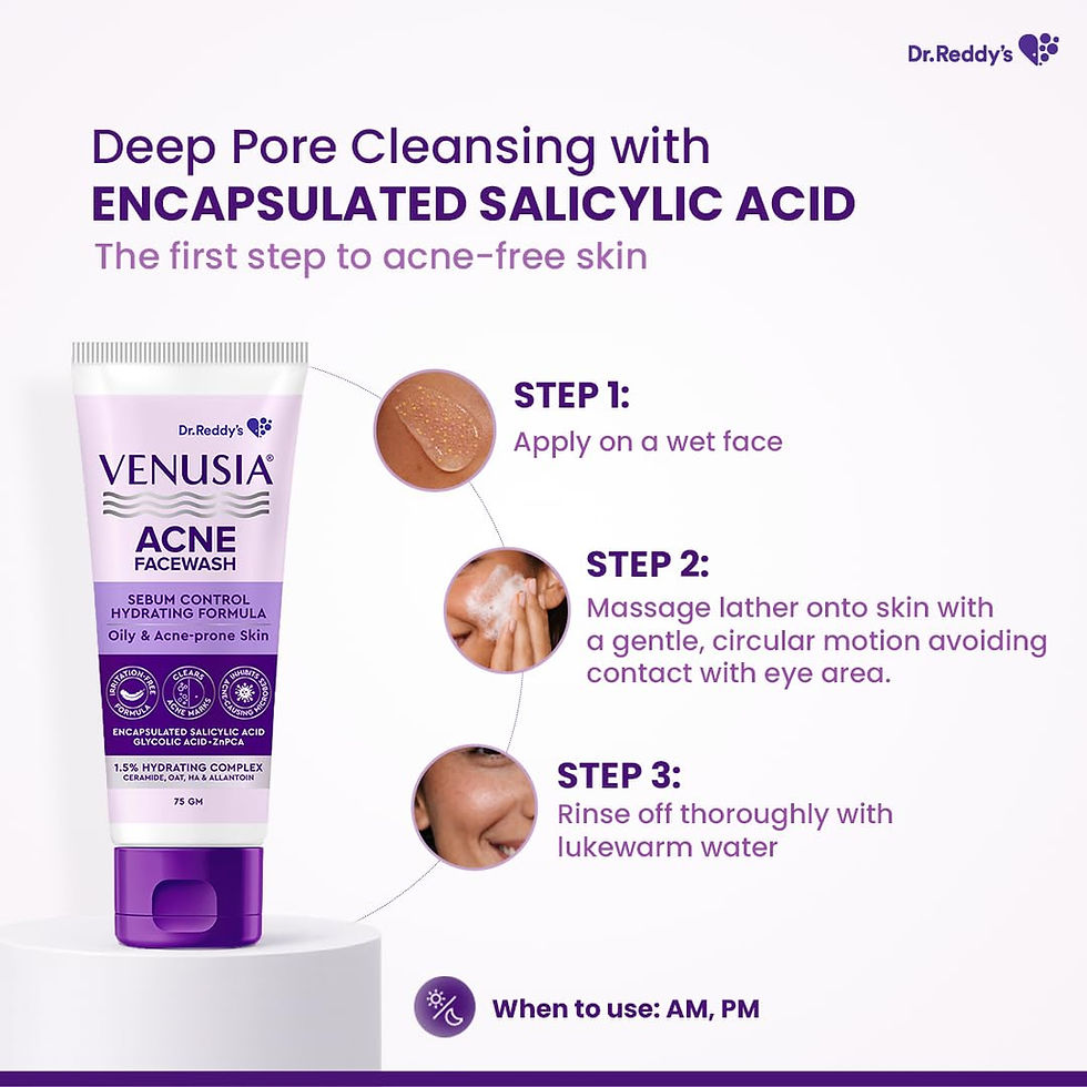 Thumbnail: Dr. Reddy's Venusia Acne Face Wash, 75gm Each (Pack of 2)