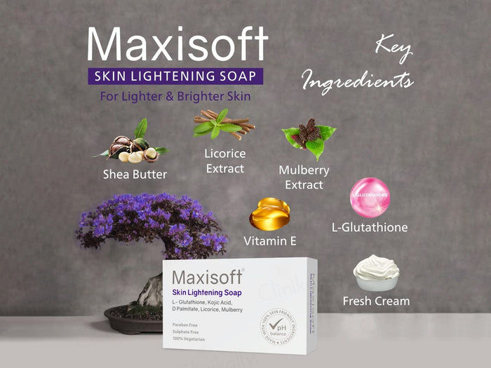 Thumbnail: Maxisoft Skin Lightening Soap, 75gm Each (Pack of 3)