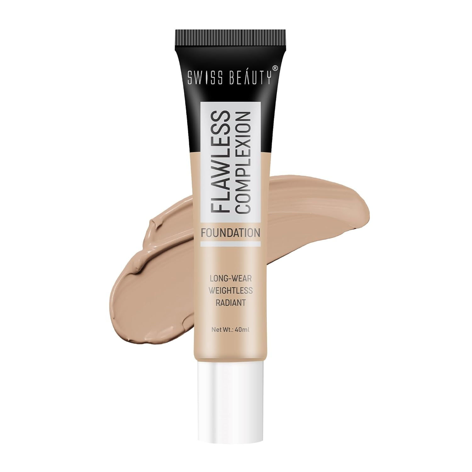 Swiss Beauty Flawless Complexion Foundation,40ml( Beige Natural )