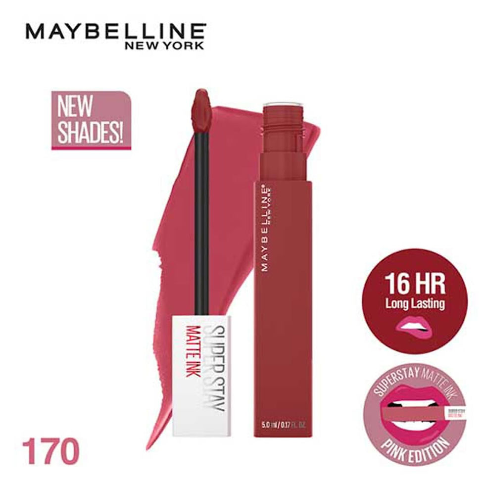 Thumbnail: Maybelline Superstay Matte Ink Liquid  Lipstick 170 Initiator, 5ml  (Pack of 2)