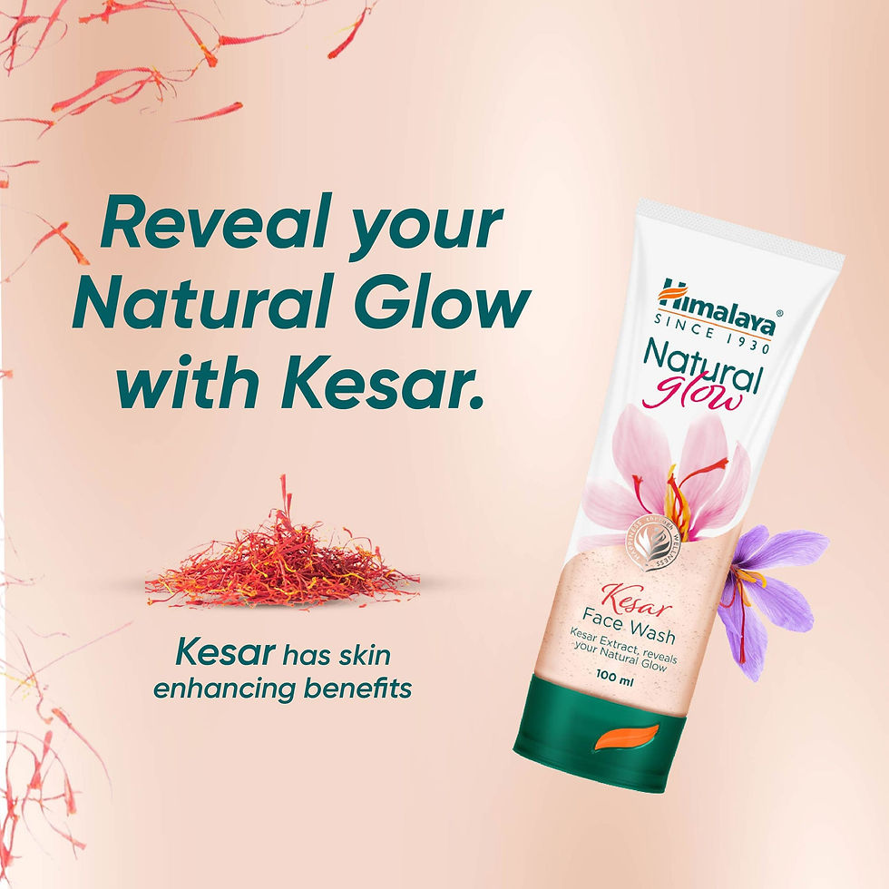 Thumbnail: Himalaya Natural Glow Kesar Face Wash , 100ml Each (Pack of 2)