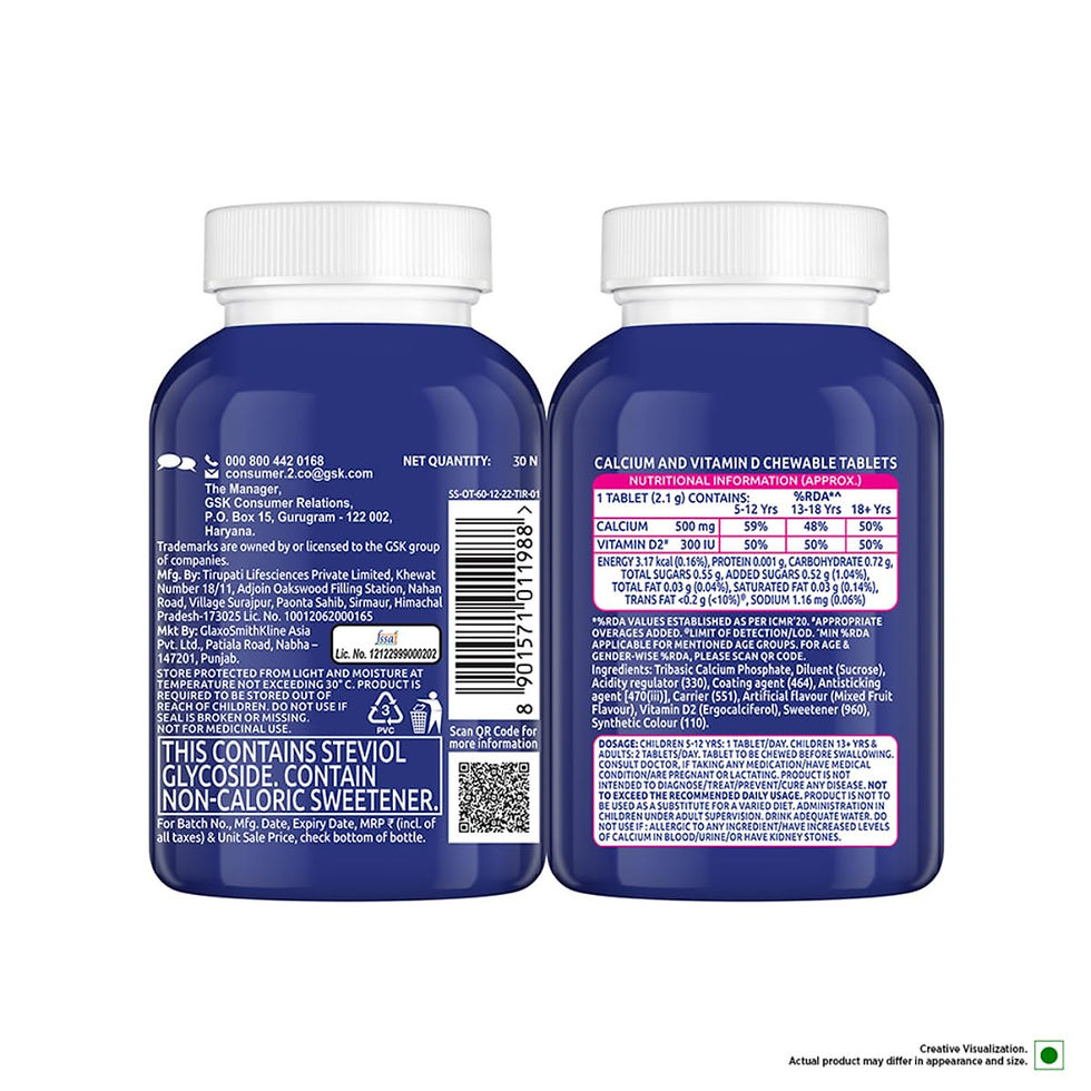 Thumbnail: Centrum OstoCalcium Total Chewable Tablets | Vitamin D & Calcium Tablets, 30 Tab
