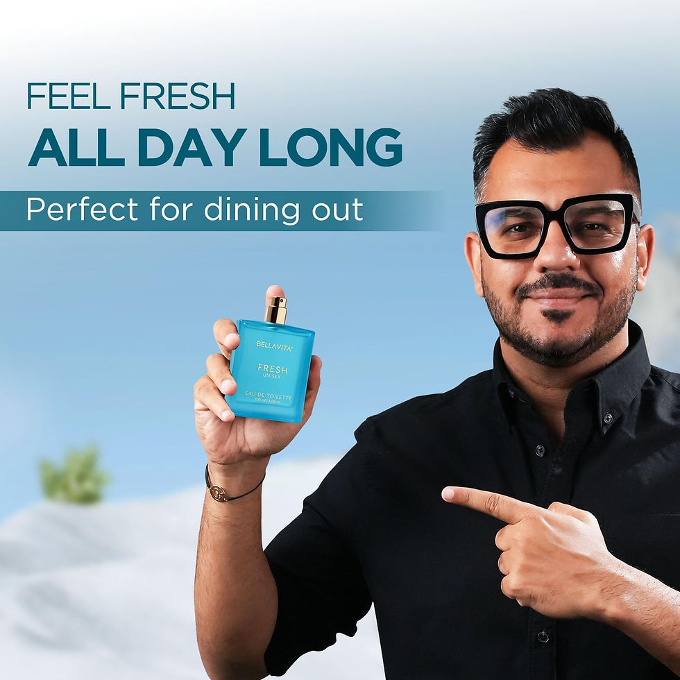 Thumbnail: BELLAVITA FRESH Unisex, Perfume for Women, Mens Cologne, 100 ml EDT Spray