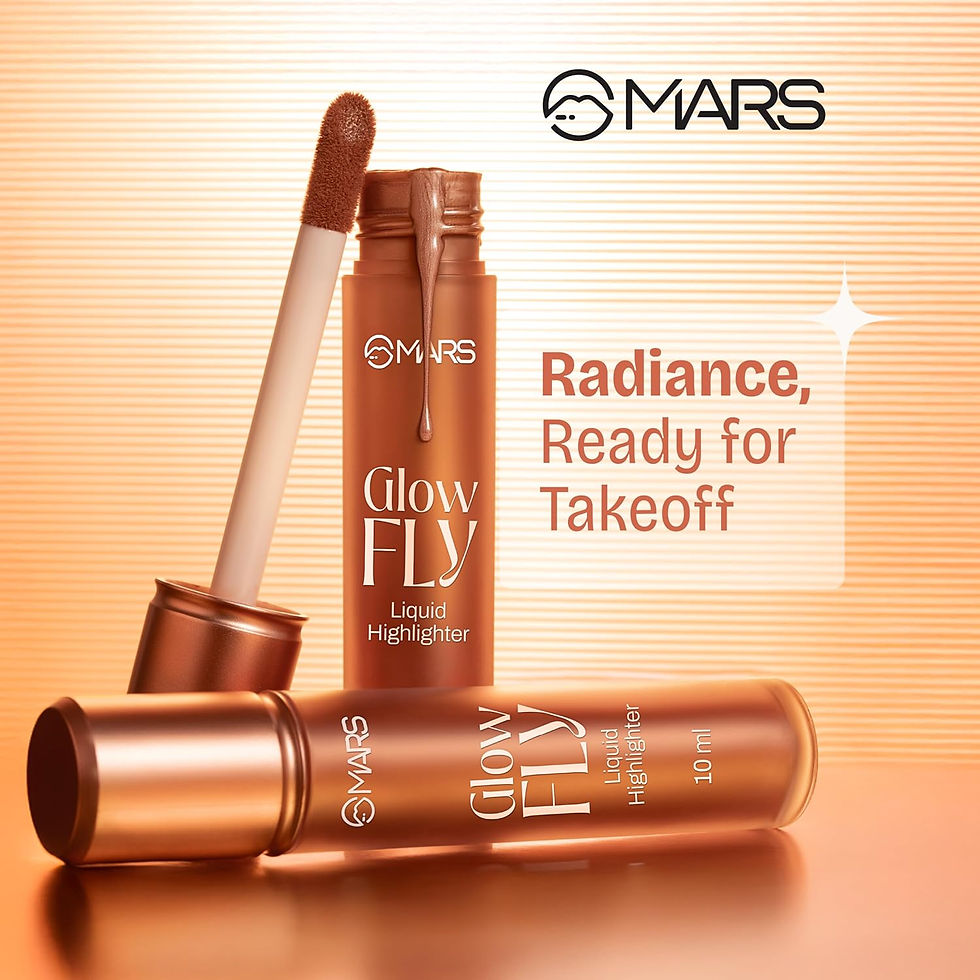 Thumbnail: Mars Glow Fly Liquid Highlighter 03 Gold, 10ml Each (Pack of 2)