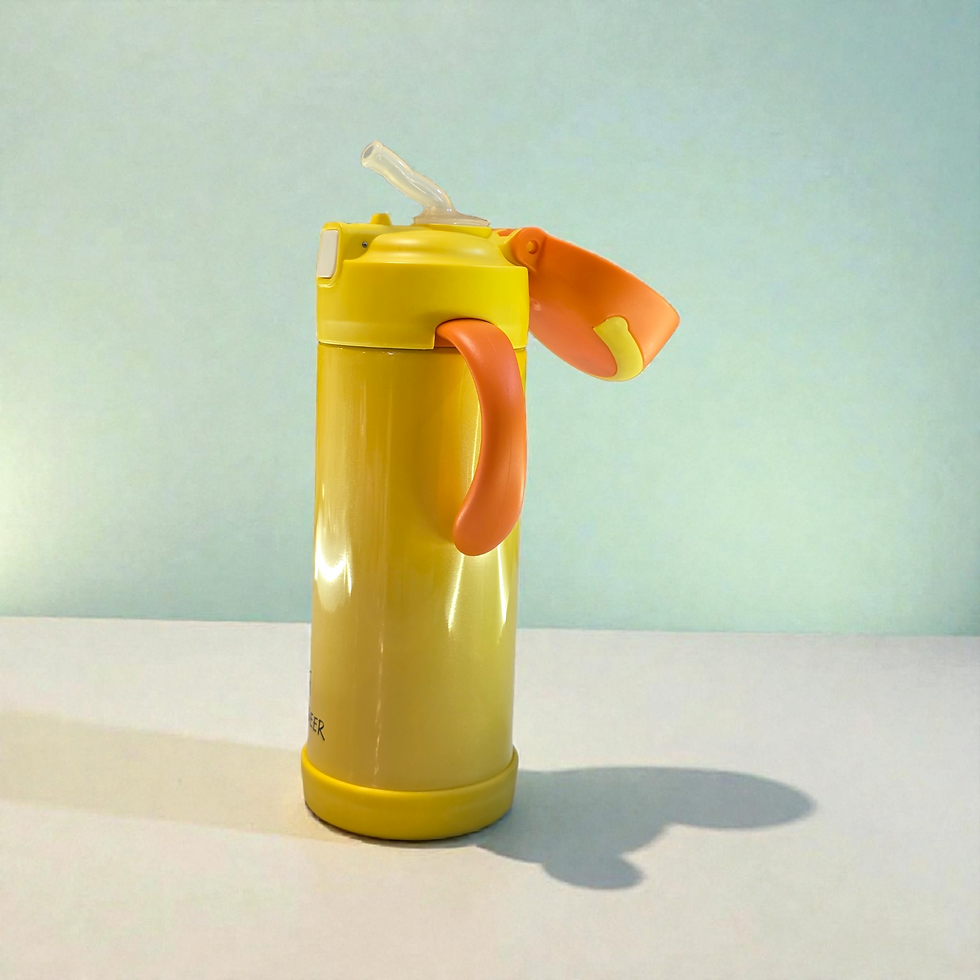 Thumbnail: Steel Hot and Cold Sipper Water Bottle for Kids., 300ML