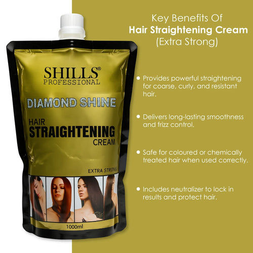 Thumbnail: Shills Diamond Shine Extra Strong Hair Straightening Cream, 1000ml