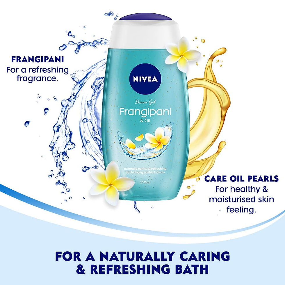 Thumbnail: NIVEA Frangipani & Oil Body Wash,250ml Each (Pack of 2)